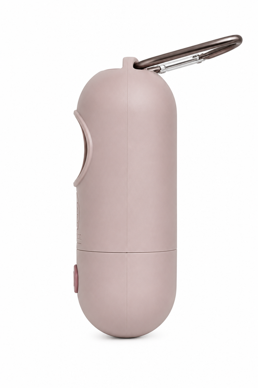 Pets N Potions Portable Dog Waste Bag Dispenser with Poop Bags – Beige (1)