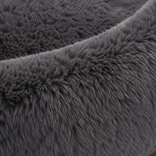 Calming Plush Donut Pet Bed – Ultra Soft Round Nest
