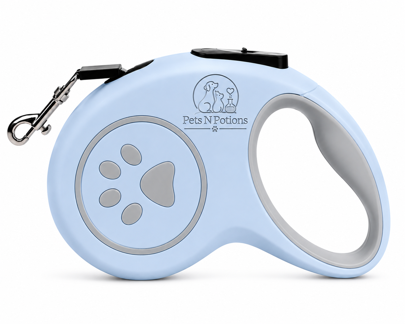 Pets N Potions Retractable Dog Leash with One-Button Brake and Tangle-Free Lead – Blue (2)