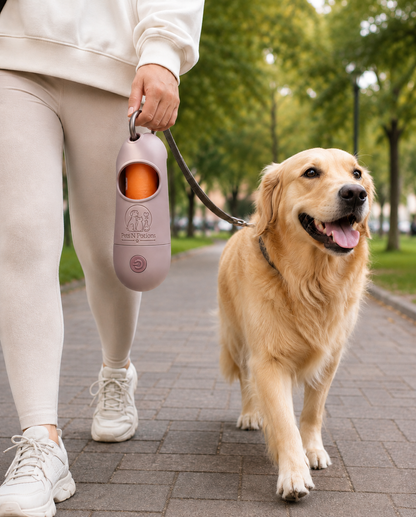 Pets N Potions Portable Dog Waste Bag Dispenser with Poop Bags – Beige (2)
