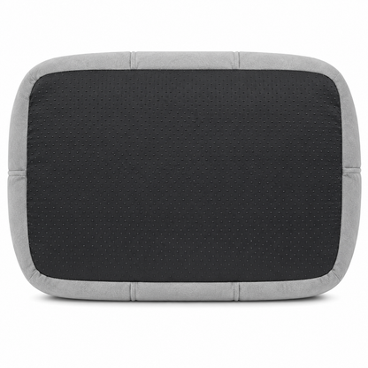 Pets N Potions Luxury Plush Dog Bed – Soft Washable Calming Dog Sofa Bed – Grey (1)