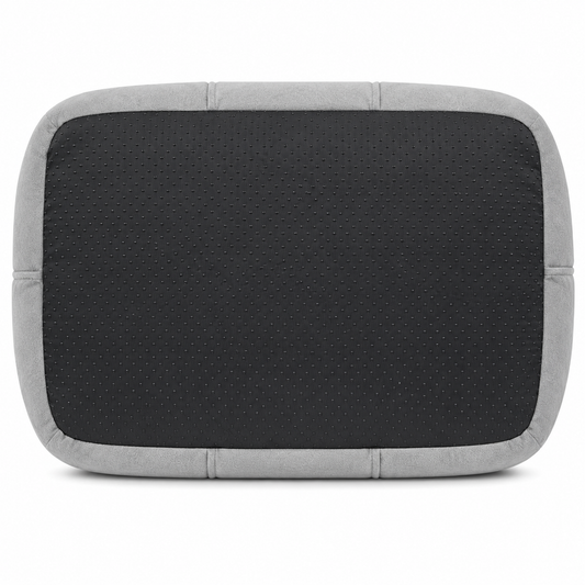 Pets N Potions Luxury Plush Dog Bed – Soft Washable Calming Dog Sofa Bed – Grey (1)