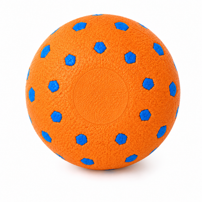 Pets N Potions Natural Rubber Dog Ball Toy – Interactive Chew and Fetch Ball – Orange (1) – Copy