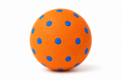 Pets N Potions Natural Rubber Dog Ball Toy – Interactive Chew and Fetch Ball – Orange (5)