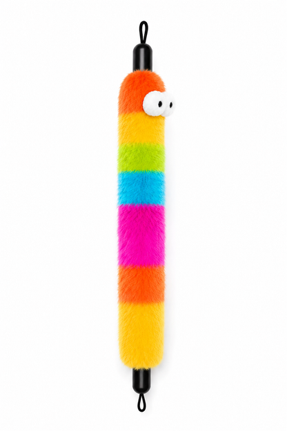 Pets N Potions Rainbow Plush Cat Kicker Toy – Interactive Catnip Chew and Kick Toy – Multicolour (3)