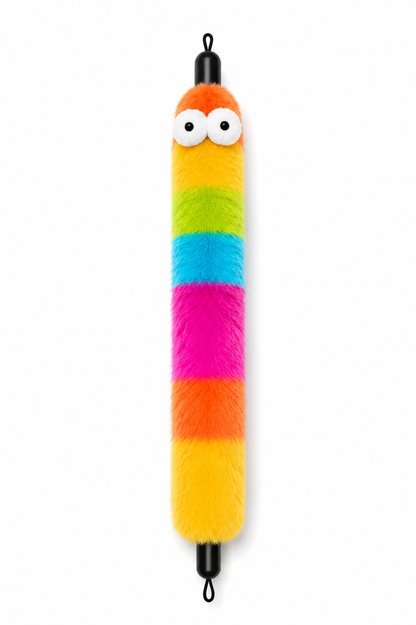 Pets N Potions Rainbow Plush Cat Kicker Toy – Interactive Catnip Chew and Kick Toy – Multicolour (5)