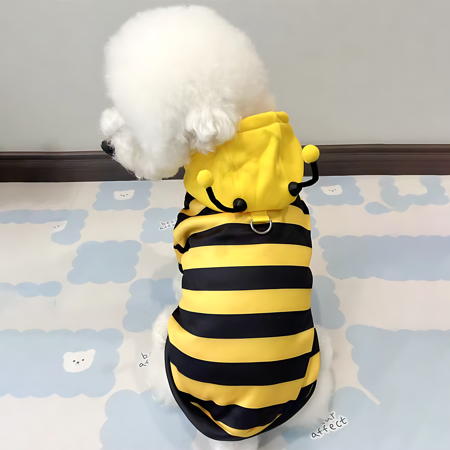 Cute Bee Pet Hoodie – Warm Winter Costume for Dogs & Cats
