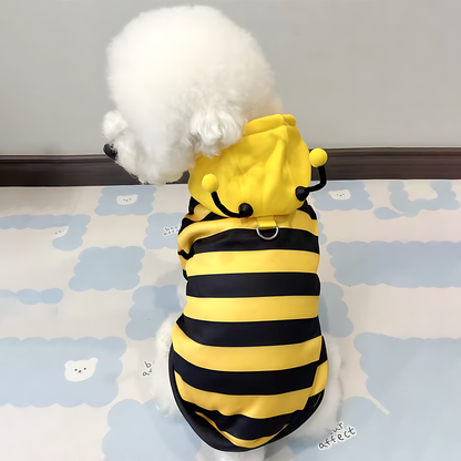 Cute Bee Pet Hoodie – Warm Winter Costume for Dogs & Cats