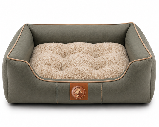 Orthopedic Pet Sofa Bed with Plush Bolster Support
