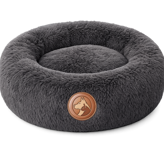 Calming Plush Donut Pet Bed – Ultra Soft Round Nest