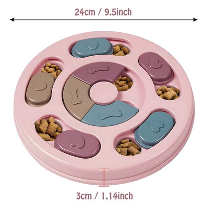 Slow Feeder Dog Puzzle Bowl – Interactive Feeding Toy for Dogs