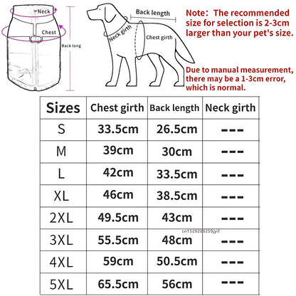 Waterproof Dog Winter Jacket – Warm Padded Coat with Zipper