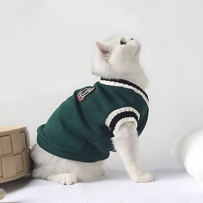 Cozy Knit Pet Sweater Vest for Small Dogs and Kittens