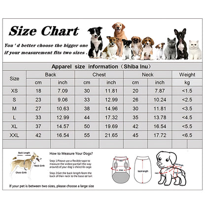 Warm Winter Dog Hoodie Coat for Small and Medium Pets